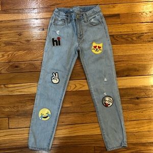 Girls gap emoji jeans